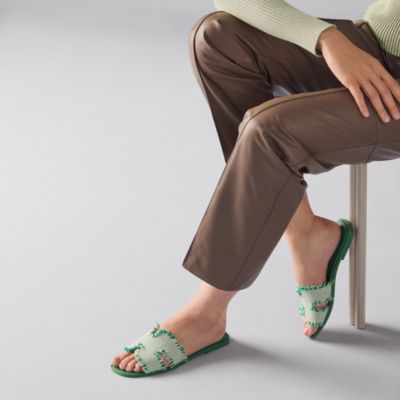 オラン - グリーン - レディス シューズ | レザーシューズ | Hermès